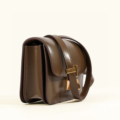 Isla Leather Structured Flap Bag | Gold-Tone Hardware Flap Bag