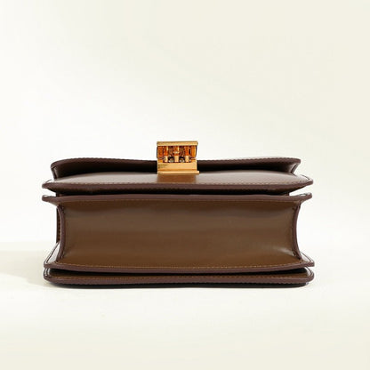 Isla Leather Structured Flap Bag | Gold-Tone Hardware Flap Bag