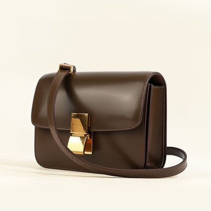 Isla Leather Structured Flap Bag | Gold-Tone Hardware Flap Bag