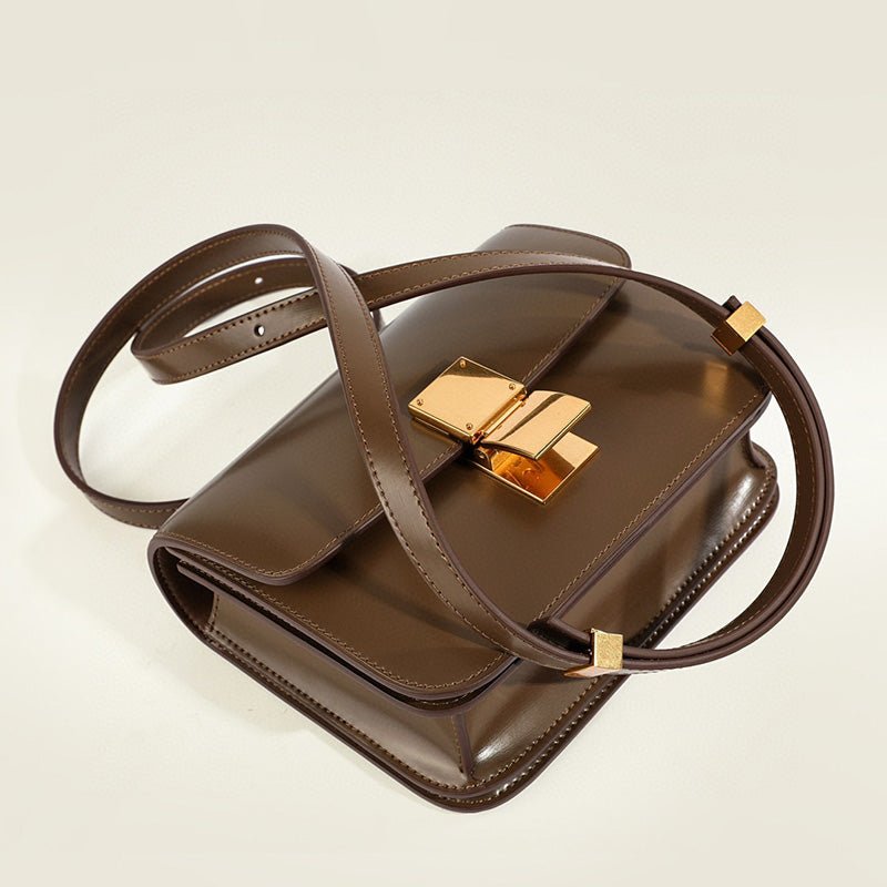 Isla Leather Structured Flap Bag | Gold-Tone Hardware Flap Bag