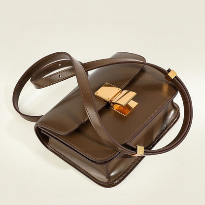 Isla Leather Structured Flap Bag | Gold-Tone Hardware Flap Bag