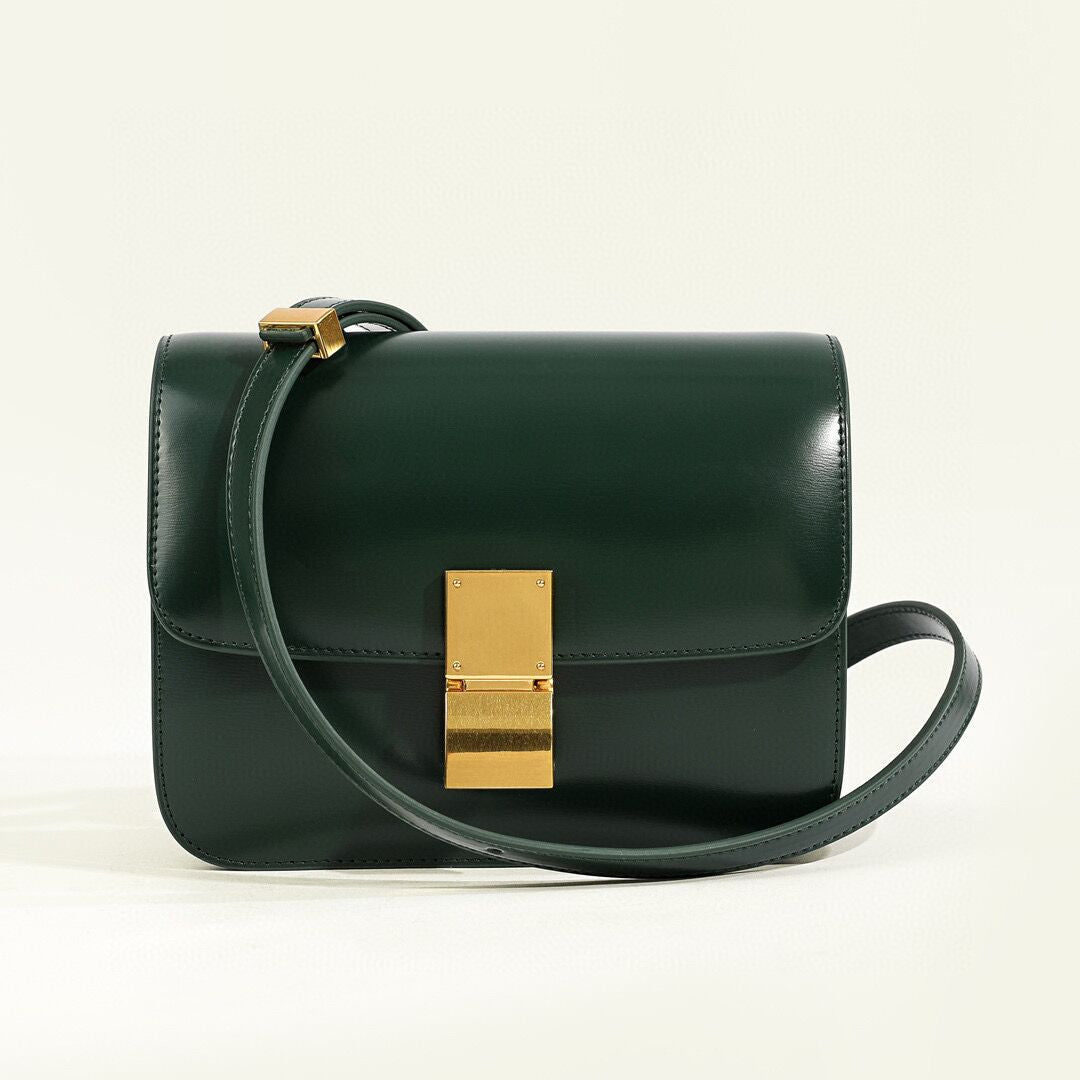 Isla Leather Structured Flap Bag | Gold-Tone Hardware Flap Bag