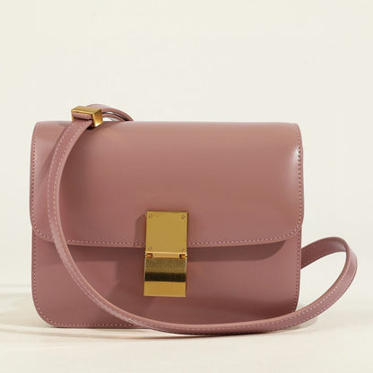 Isla Leather Structured Flap Bag | Gold-Tone Hardware Flap Bag