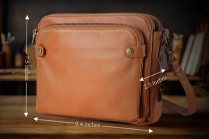 Isla Crossbody Shoulder Bag | Solid Fur Trim Crossbody Shoulder Bag