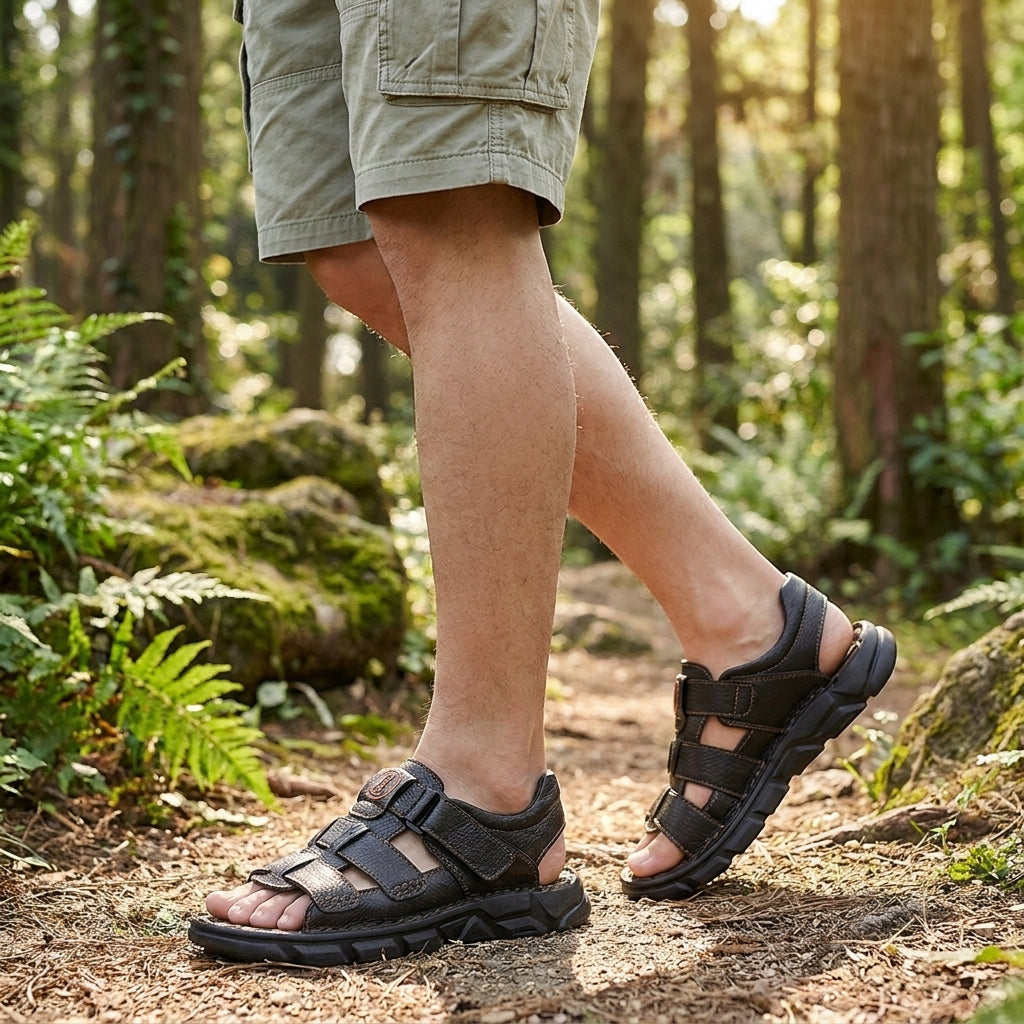 Oscar Orthopedic Low-Top Sport Sandal | Closed Toe Adjustable Straps Sport Sandal