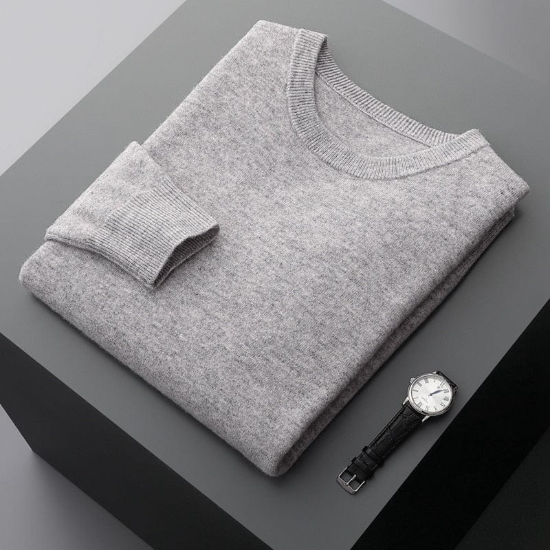 Noah Regular Fit Knit Sweater | Crewneck Long Sleeve Knit Sweater