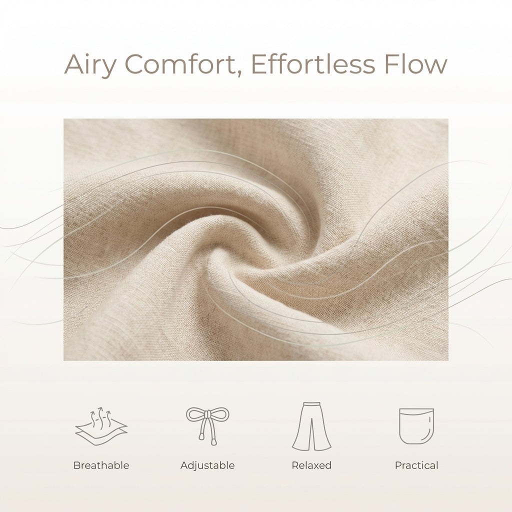 Elisa Relaxed Fit Harem Pants | Embroidered Pockets Harem Pants