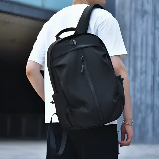 Oscar Structured Backpack | Zipped Side Pockets Backpack