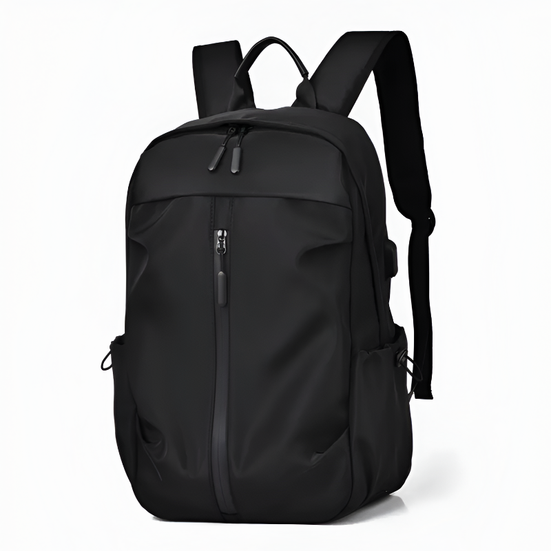 Oscar Structured Backpack | Zipped Side Pockets Backpack