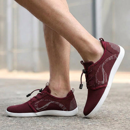 Theodore Low-Profile Sneaker | Mesh Upper Toggle Laces Sneaker