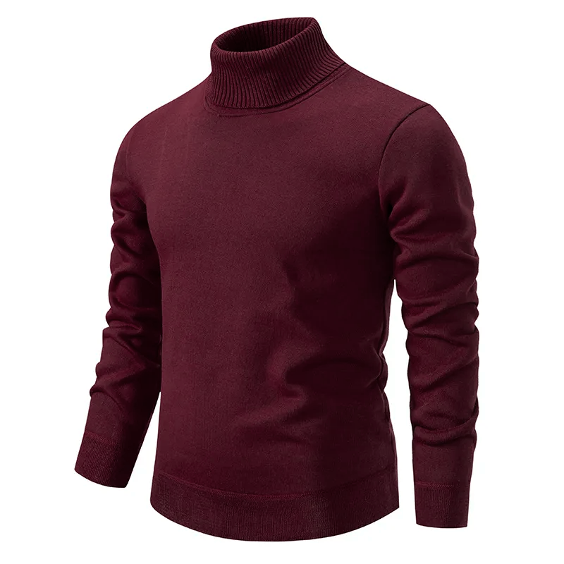 Sienna Ribbed Hip-Length Turtleneck Sweater | Regular Fit Long Sleeve Sweater