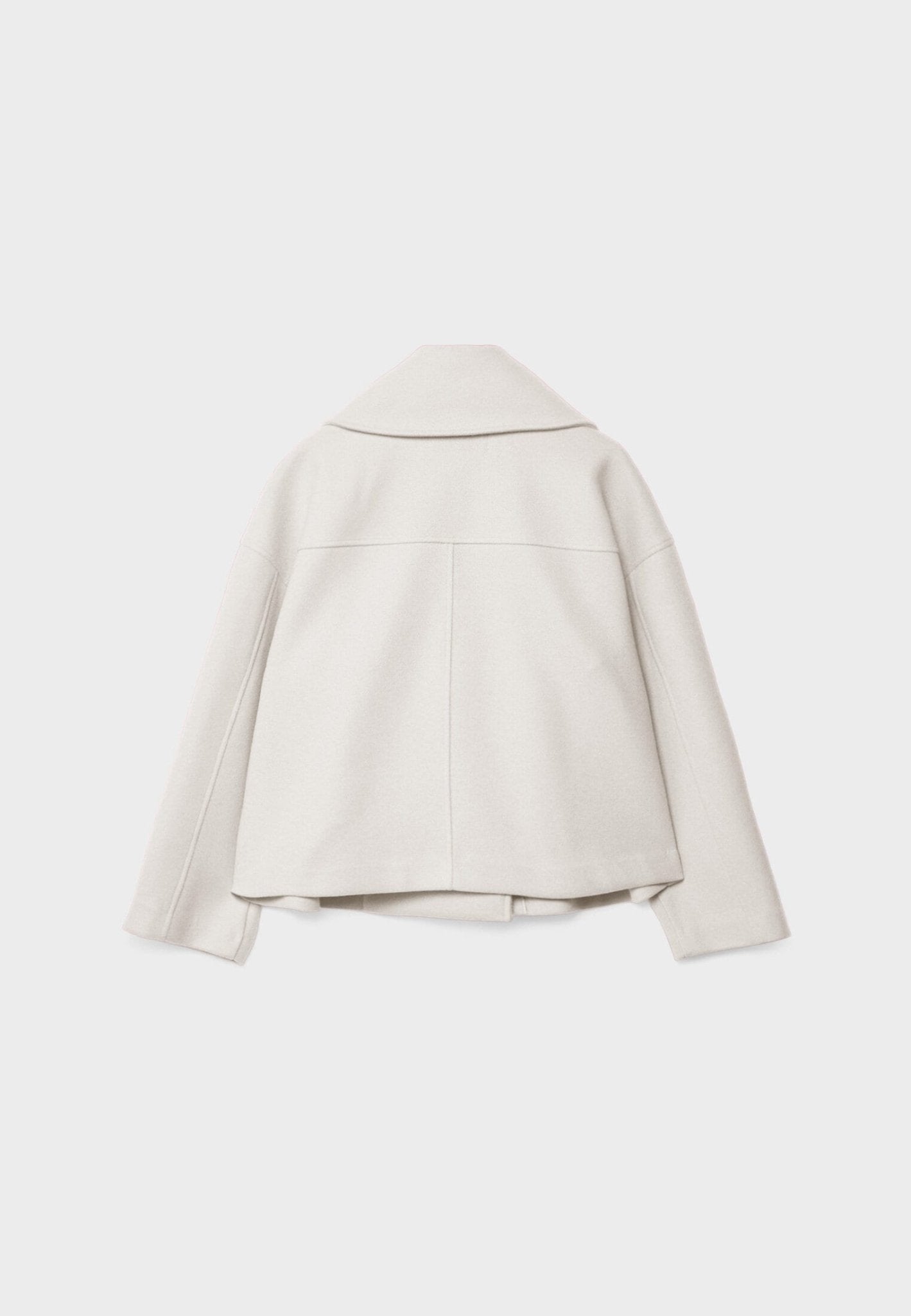 Viola Cropped Double-Breasted Jacket | Collared Relaxed Fit Jacket