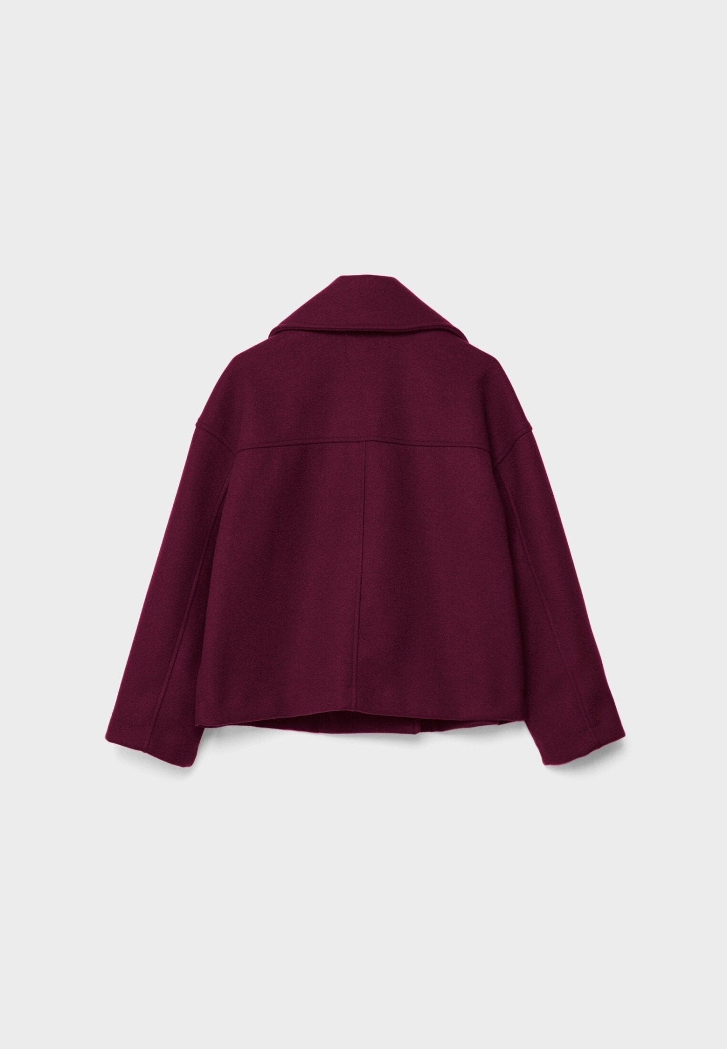 Viola Cropped Double-Breasted Jacket | Collared Relaxed Fit Jacket