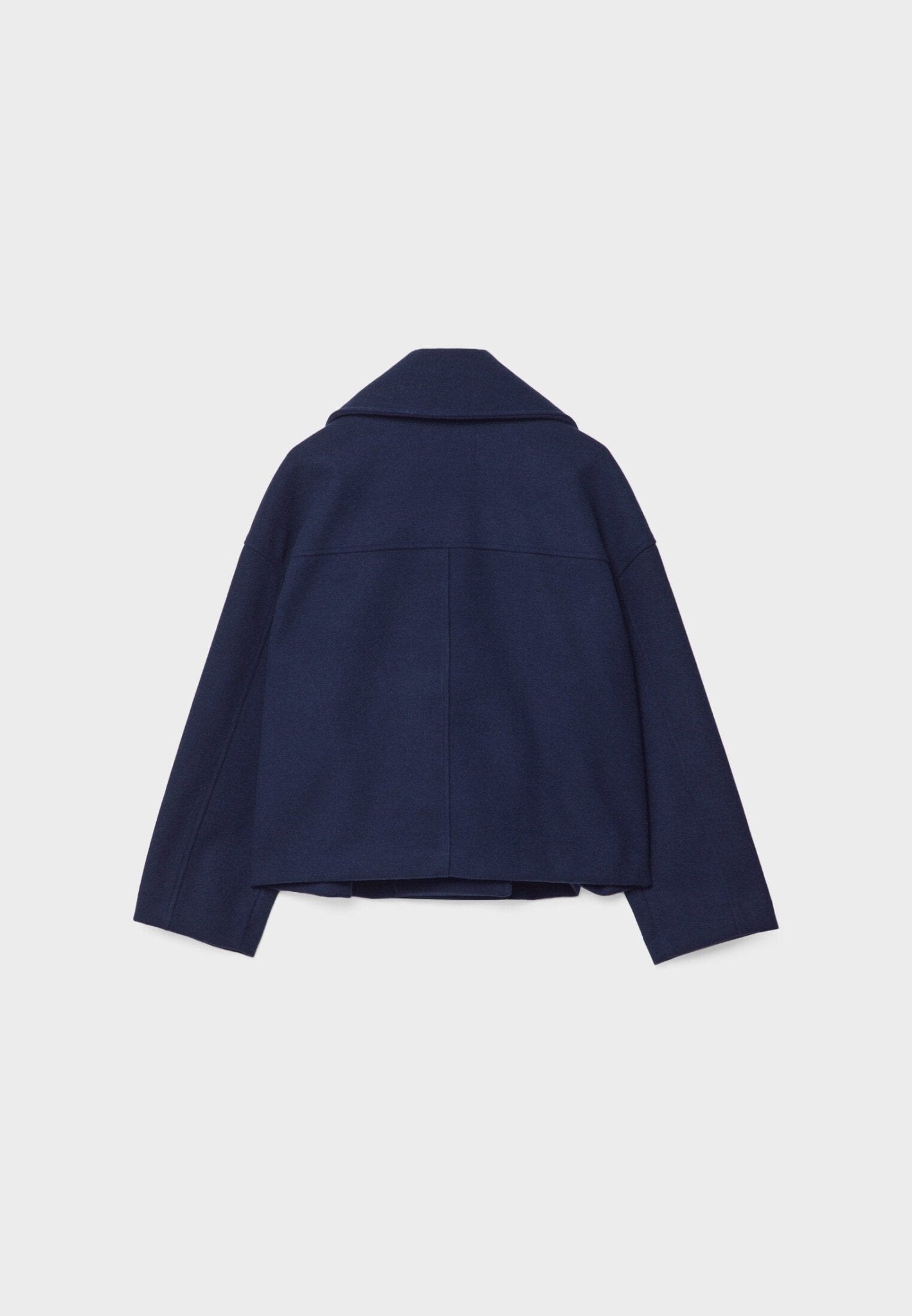 Viola Cropped Double-Breasted Jacket | Collared Relaxed Fit Jacket