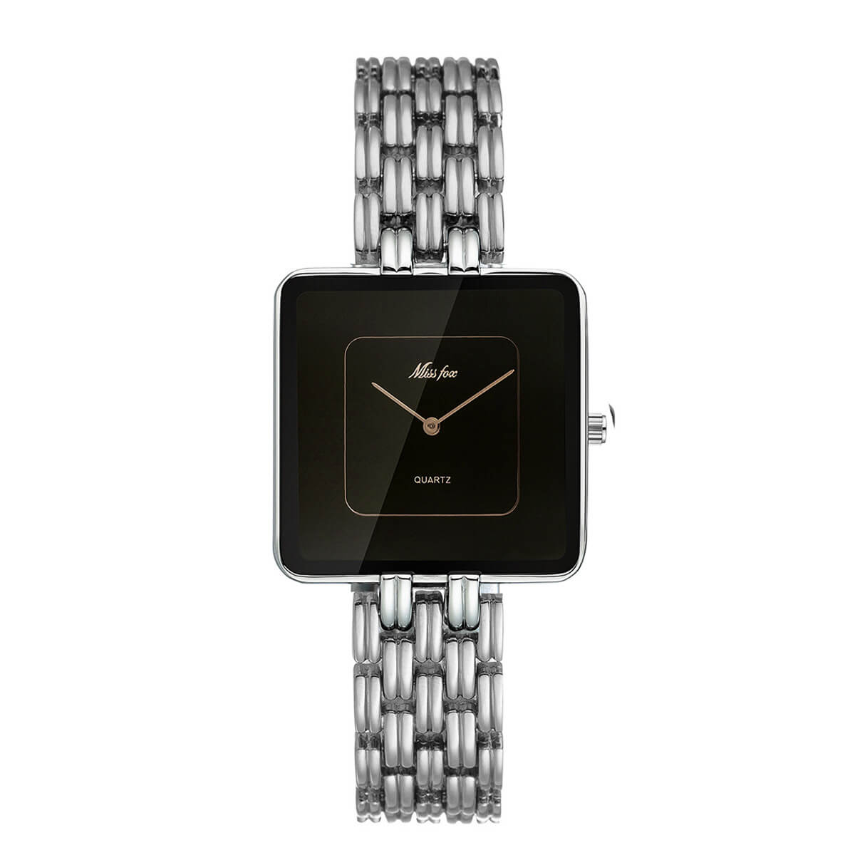 Isla Square Case Wristwatch | Link Bracelet Dial Wristwatch