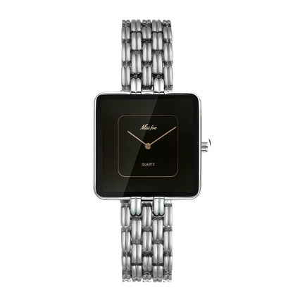 Isla Square Case Wristwatch | Link Bracelet Dial Wristwatch