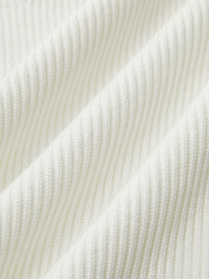 Olivia Fitted Cropped Knit Top | Sweetheart Neckline Ribbed Knit Top