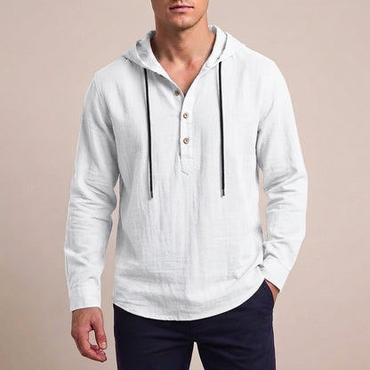Jack Relaxed Fit Hoodie Shirt | Hooded Button Placket Shirt