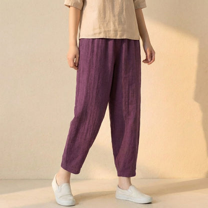 Isla Relaxed Fit Harem Pants | Elastic Waist Side Pockets Pants