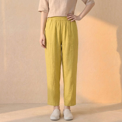 Isla Relaxed Fit Harem Pants | Elastic Waist Side Pockets Pants